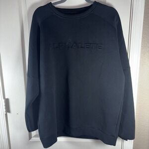 Alphalete LDB Better Than Our Best XL Sweatshirt Black Long Sleeve Raised Logo